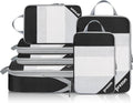 Compression Packing Cubes for Travel, Lightweight Vacation Travel Essentials, Travel Accessories for Suitcase Organizer Bags Set, Durable Luggage Organizer