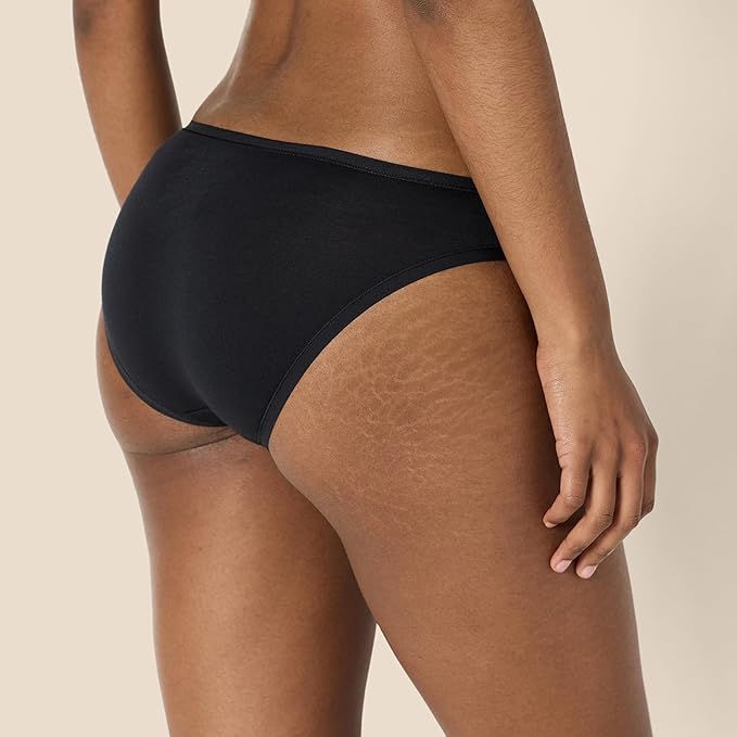Amazon Essentials Women's Breathable Cotton Bikini Brief Underwear with Full Coverage, Multipacks