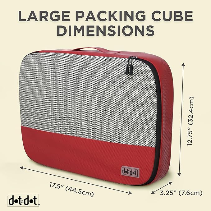 Large Packing Cubes for Travel - 10pc Packing Cubes for Suitcases - Lightweight Luggage Organizer Bags (Non-Compression)