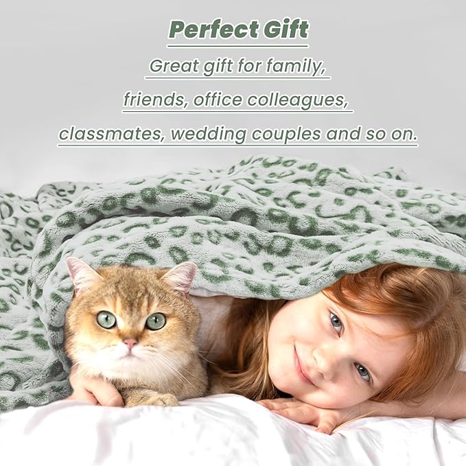 Sage Green Blanket Soft Cozy Olive Green Fleece Blankets Lightweight Fuzzy Blankets and Throws for Travel Camping Couch Bed 50x60inch