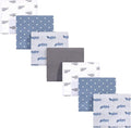 Hudson Baby Unisex Baby Cotton Flannel Receiving Blankets Bundle, Airplanes Helicopters, One Size