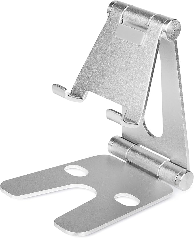Cloudz Adjustable Aluminum Phone and Tablet Stand – Silver
