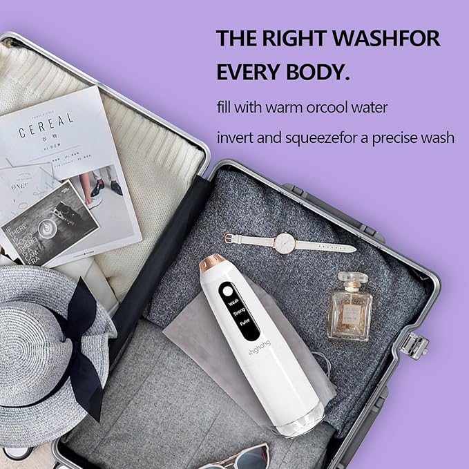 Portable Travel Bidet, Electric, 500ML Large Capacity, for Personal Hygiene, Postpartum Care, Outdoor, Camping