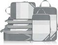 Compression Packing Cubes for Travel, Lightweight Vacation Travel Essentials, Travel Accessories for Suitcase Organizer Bags Set, Durable Luggage Organizer