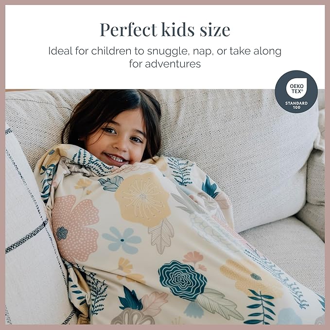 Beddy's Little Roamer Blanket - Travel Blanket for Toddlers & Kids - Packable with Carrying Bag - Lightweight & Cozy - Machine Washable - Take Flight Design