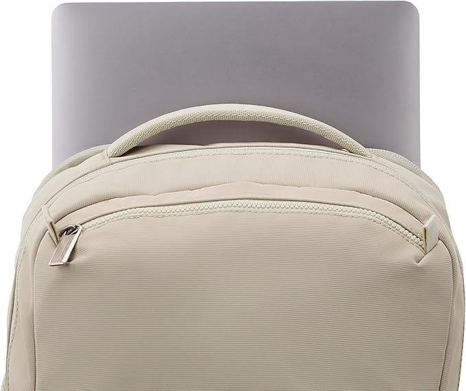 Samsonite Better Than Basic Backpack - Dedicated Laptop Compartment, Quick Stash Front Pockets and Lightweight Breathable Airmesh - Limestone Grey