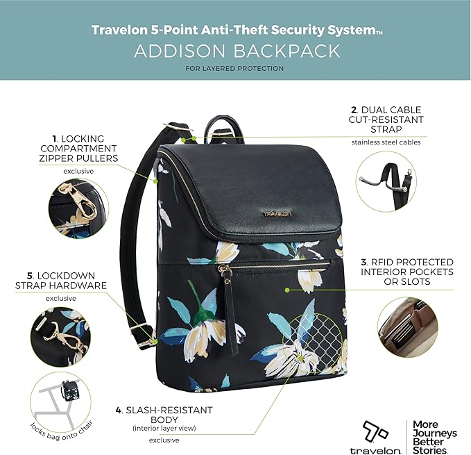 Travelon Anti-Theft Addison Backpack