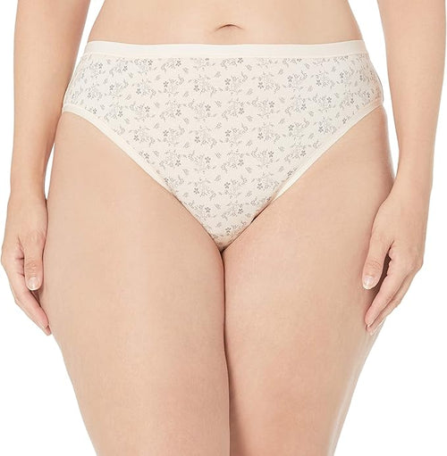 Amazon Essentials Women's Breathable Cotton Bikini Brief Underwear with Full Coverage, Multipacks