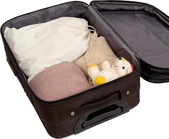 Organic Cotton Shoes Storage Bags - Convenient Shoe Bags for Travel & Storage - Dust Proof Sneaker Bags - Easy to Pack, Convenient to Carry & Foldable Shoes Drawstring Bags (3 Large: 23"x19")