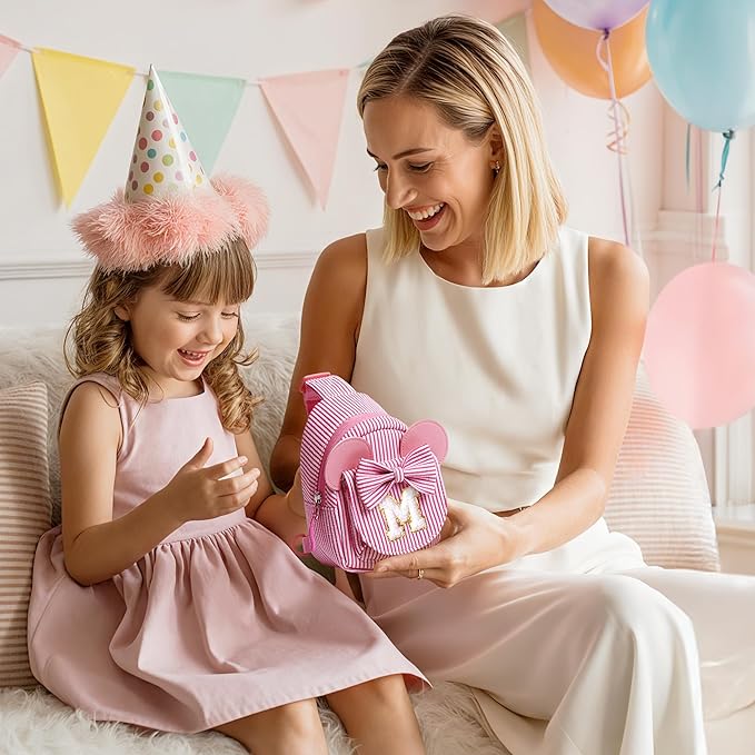Purple Crossbody Bag, Gifts for Girl Kid, Birthday Gifts for 2 3 4 5 6 Year Old Girls Gift Ideas, Birthday Gift for Little Girl Kids, Small Initial Belt Bag (Purple P)