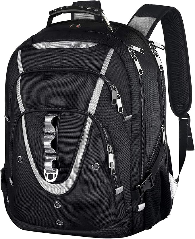 Mogplof 17 inch Laptop Backpack, Large Travel Backpack for Men Airline Approved and TSA Friendly, RFID Anti Theft Water Resistant Bookbag Fit for College High School Students Weekender
