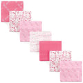 Luvable Friends Unisex Baby Cotton Flannel Receiving Blankets, Love 7-Pack, One Size