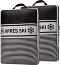 Extra Large Compression Packing Cubes for Checked Luggage, Lightweight Suitcase Organizers & Space Saver Bags - Travel Cubes for Packing - Travel Essentials - 2 Piece Set, X-Large - Black Apres Ski