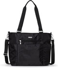 Baggallini Essential Laptop Tote - Work Tote Bag with Laptop Sleeve - Lightweight Travel Crossbody Shoulder Bag for Women
