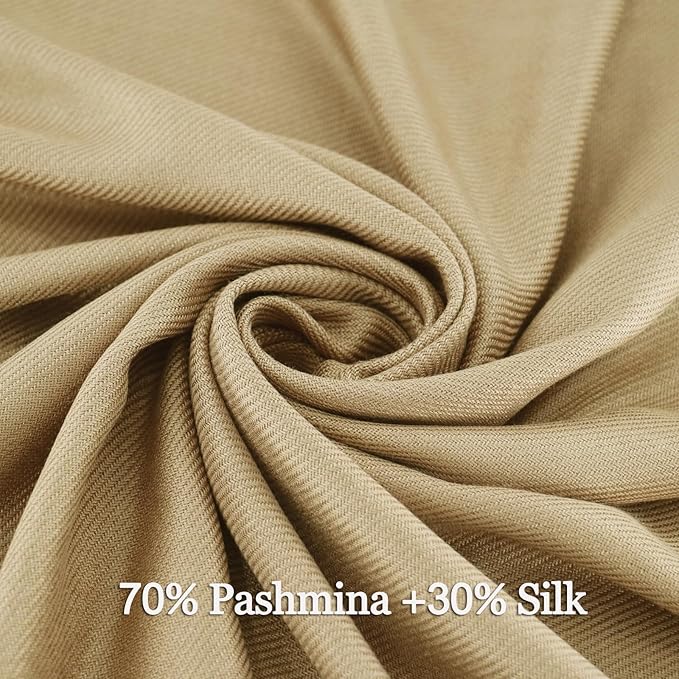 Soft Silky Pashmina Shawl Wraps Solid Colors Scarf for Wedding Evening Dresses