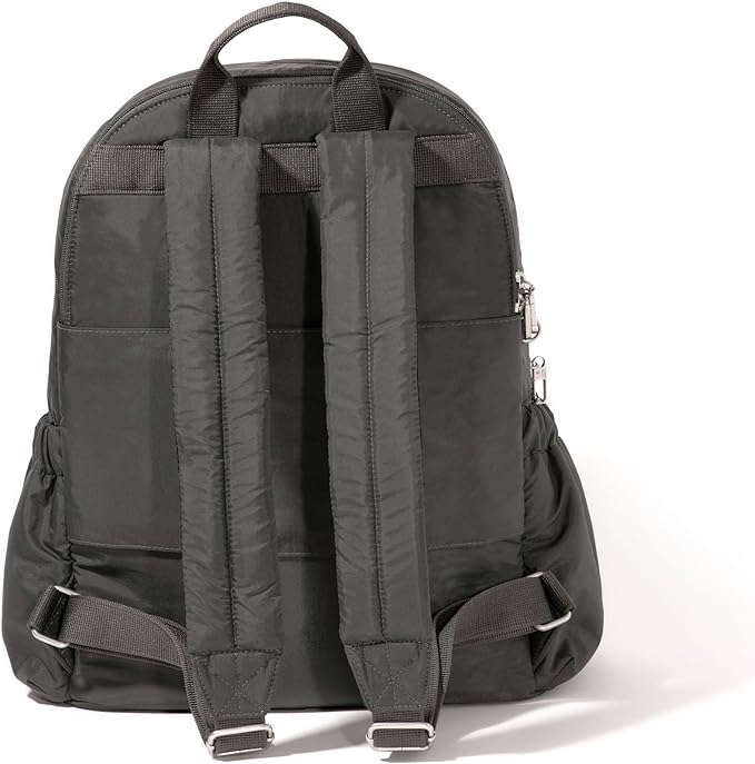 Baggallini Securtex Anti-Theft Laptop Backpack, Charcoal