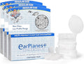 EarPlanes+ Invisible Airplane Travel Ear Protection Clear Low-Profile Design (Adult Size, 3 Count)