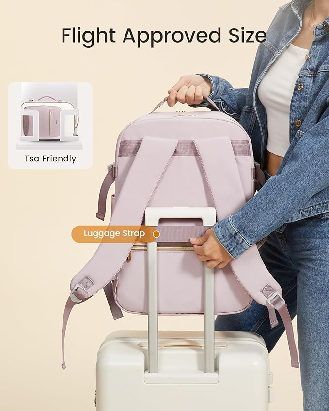 LOVEVOOK Large Travel Backpack for Women & Men, 40L Carry on Backpack for Airplanes, TSA Personal Item Travel Bag fits 17" Laptop, Waterproof Travel Essentials Airline Approved with 3 Packing Cubes