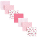 Luvable Friends Unisex Baby Cotton Flannel Receiving Blankets, Garden 7-Pack, One Size