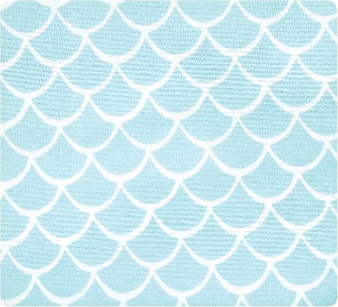 Hudson Baby Unisex Baby Cotton Flannel Receiving Blankets Bundle, Mermaid, One Size