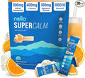 Nello Supercalm Powdered Drink Mix, Cortisol Reducer* and Sleep Aid Supplement, L Theanine, Ksm-66 Ashwagandha, Magnesium Glycinate, Vitamin D 3, No Sugar, Non GMO, On The Go, 20 Ct, Orange Creamsicle
