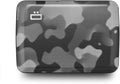 ÖGON -DESIGNS- Aluminum card holder with metal lock, RFID protection against fraud and demagnetization, compact wallet, Smart Case OSLO model
