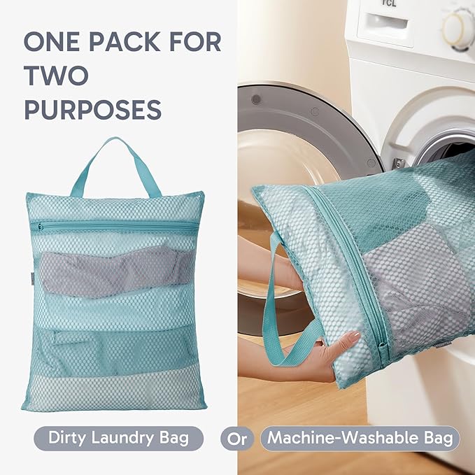 OlarHike ALL INCLUDED 10 Set Durable Packing Cubes for Travel,Gifts for Women Mom Men,Luggage & Suitcase Organizers with Toiletry Bag,Vacation Essentials for Cruise & Plane,Beach Accessories,Blue Gray