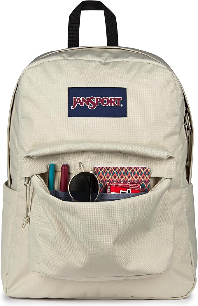 JanSport SuperBreak Plus Backpack with Padded 15-inch Laptop Sleeve and Integrated Bottle Pocket - Spacious and Durable Daypack for Work and Travel - Moon Mist