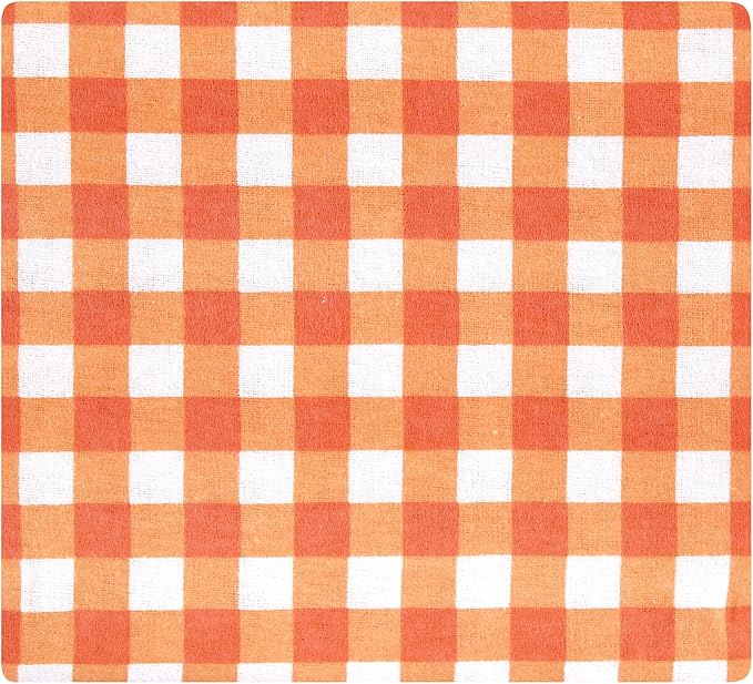 Hudson Baby Unisex Baby Cotton Flannel Receiving Blankets, Pumpkin, One Size