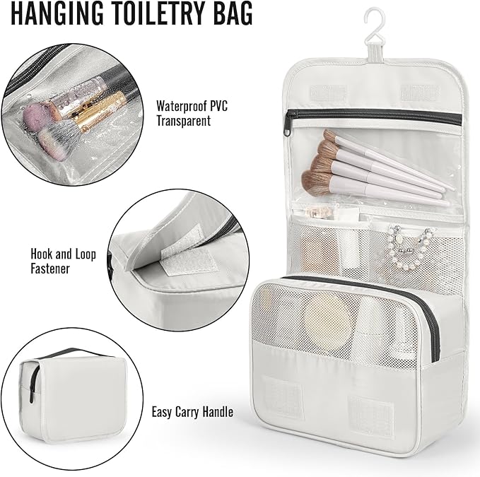 Veken 8 Set Packing Cubes for Travel Essentials, Suitcase Organizer Bags in 4 Sizes, Carry-On Luggage Accessories with Large Laundry Bag & Passport Holder, Must-Have for Airplane, Road Trip & Camping