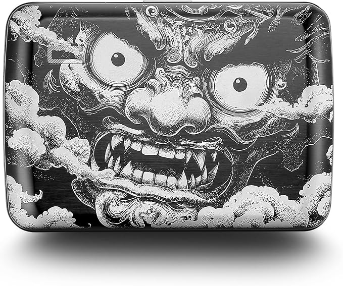 ÖGON -DESIGNS- Aluminum card holder with metal lock, RFID protection against fraud and demagnetization, compact wallet, Smart Case OSLO model