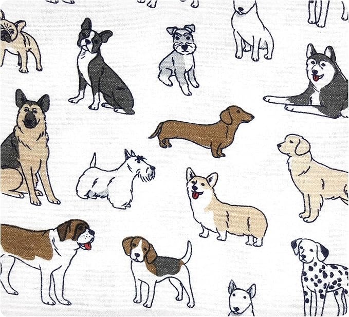 Hudson Baby Unisex Baby Cotton Flannel Receiving Blankets Bundle, Handsome Dogs, One Size