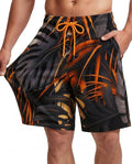 Men Swim Trunks 9 Inch with Mesh Lining Breathable Quick Dry Drawstring Pockets for Summer Beach Pool Board