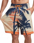 Men Swim Trunks 9 Inch with Mesh Lining Breathable Quick Dry Drawstring Pockets for Summer Beach Pool Board