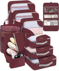 10 Set Packing Cubes for Travel, Gifts for Women Mom,Anti-Tearing Suitcase Organizer for Luggage with Shoe & Hanging Toiletry Bag,OlarHike Vacation Essentials & Accessories for Cruise Ship