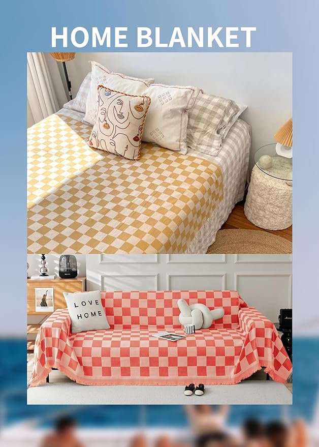 Antfuny Giant Beach Towel Blanket Autumn Outing Stuff for Women & Men Road Trip Camping Gear Ship Cruise Gear Must Haves Extra Large XXL Coral Plain Pattern Airplane Accessories Travel Gadgets