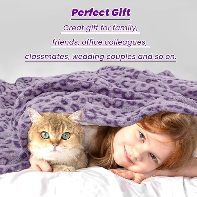 Cozy King Blanket for Bed Purple Lavender Lalic Soft Blanket King Size Lightweight Plush Fuzzy 90"x108" Large Bed Throw Blankets Decor for All Seasons