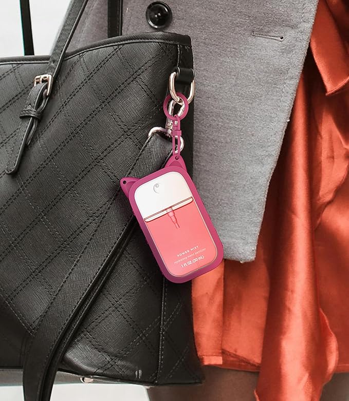 Sonnorel Silicone Case Compatible with Touchland Hand Sanitizer Spray (Fit for 1 FL OZ/30 mL Ver), Portable keychain