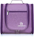 Freegrace Extra Large Hanging Toiletry Bag for Men and Women - Water-Resistant Nylon Travel Bathroom Organizer for Cosmetics, Makeup, and Toiletries