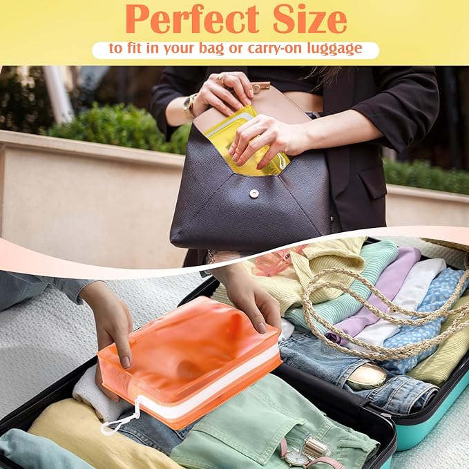 4 Pack TSA Approved Travel Toiletry Bags Frosted Translucent Leak-proof Cosmetic Makeup Bags for Women Men Travel Organizer Airport Security(Pastel,6.7 x 5.5 x 1.8 Inch)