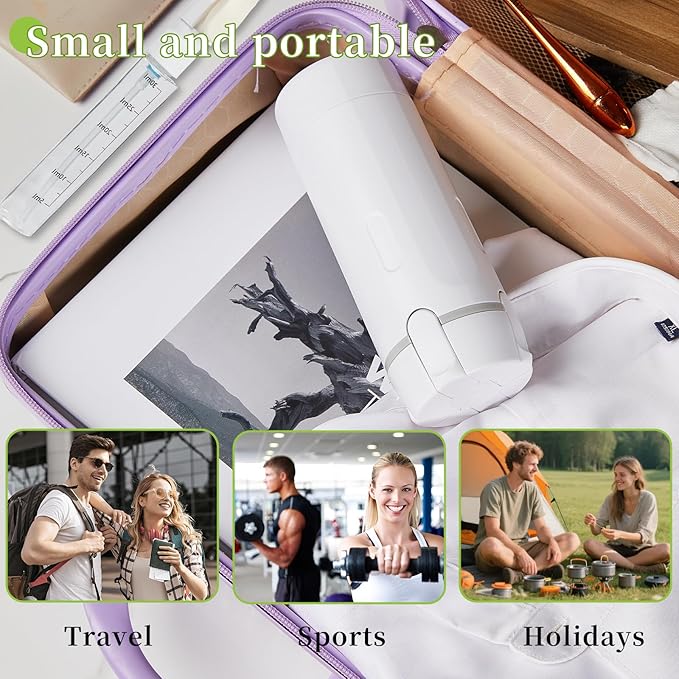 4 in 1 Travel Dispenser,Travel Bottles for Toiletries,Travel Dispenser Bottle,Refillable,Suitable for Storing Shampoo, Shower Gel,Suitable for Vacation Camping and Gym. (White)
