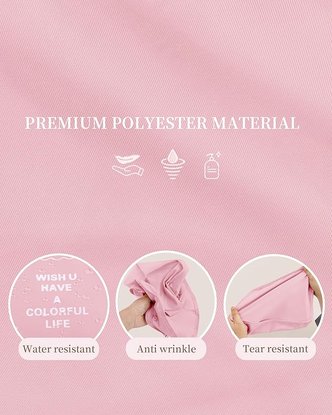 Anjing Packing Cubes for Suitcase 11PCS Luggage Packing Organizers Travel Essentials Luggage Organizer Hooked Toiletry Bag Cosmetic Bag and Shoes Bag, Pink