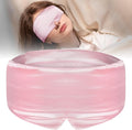 ElevateTech Silk Sleep Mask for Women Men, Soft Eye Mask for Side Sleepers Large Blackout Sleeping Masks with Adjustable Band Silk Eye Cover for Sleeping Travel Yoga Nap, Pink