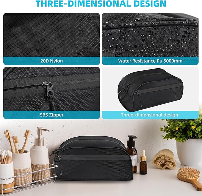 Travel Toiletry Bag Kit Case for Men and Women Multifunction Packing Organizer Pouch
