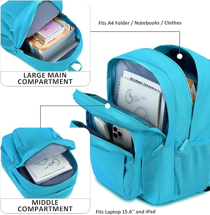 abshoo Classical Basic Travel Backpack For School Water Resistant Bookbag | For School, For School