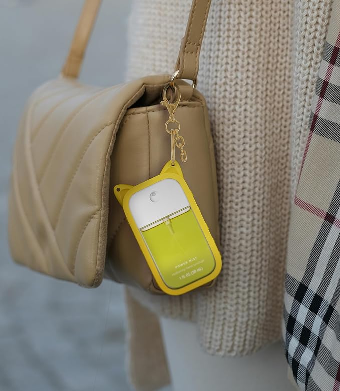 Sonnorel Silicone Case Compatible with Touchland Hand Sanitizer Spray (Fit for 1 FL OZ/30 mL Ver), Portable keychain