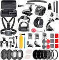 Navitech 60-in-1 Action Camera Accessories Combo Kit with EVA Case Compatible with Sports Cam HD Action Camera