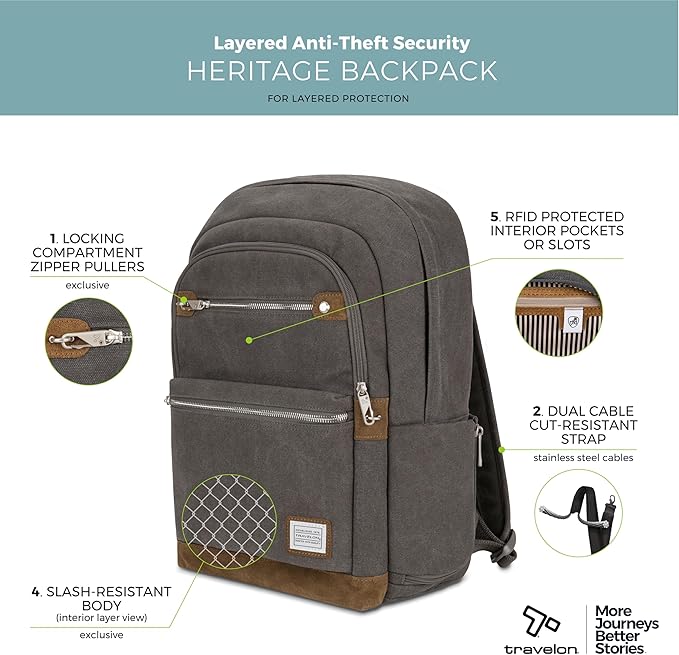 Travelon: Heritage - Anti-Theft Backpack