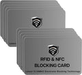 SaiTech IT 10 Pack of RFID Blocking Card, One Card Protects Entire Wallet Purse For Men & Women,NFC Contactless Bank Debit Credit Card Protector ID ATM Guard Card – Grey