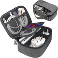 sisma Travel Electronics Organizer Small Carrying Case for Cables Phone Chargers USB Plugs Power Cords Earbuds Adapter Tech Accessories Pouch -Special Edition
